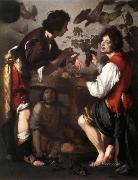 baroque Painting - Joseph Telling His Dreams Italian Baroque Bernardo Strozzi